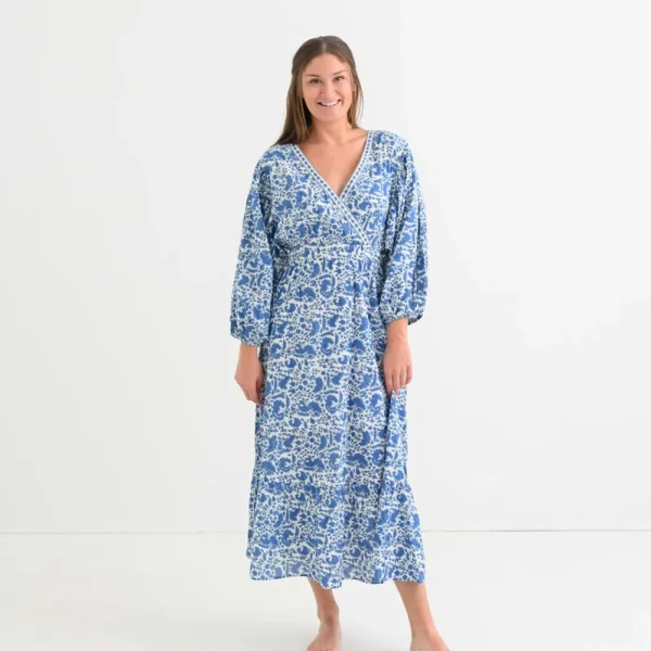 Outlet Pomegranate Inc Amaranth Blue Everywhere Dress