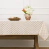 Online Pomegranate Inc Anika Beige Tablecloth