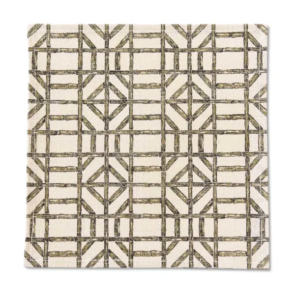Online Pomegranate Inc Bamboo Pattern Jute Placemat