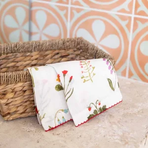 Sale Pomegranate Inc Botanical Garden Linen Cocktail Napkin | Set of 4