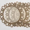 Sale Pomegranate Inc Brown Woven Round Exotic Placemats