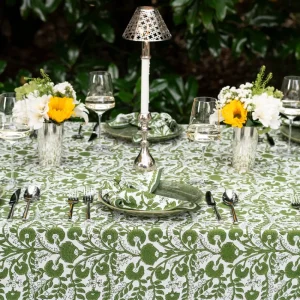 Sale Pomegranate Inc Cactus Flower Lettuce Green Tablecloth