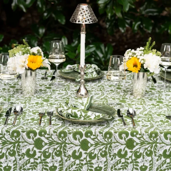 Sale Pomegranate Inc Cactus Flower Lettuce Green Tablecloth