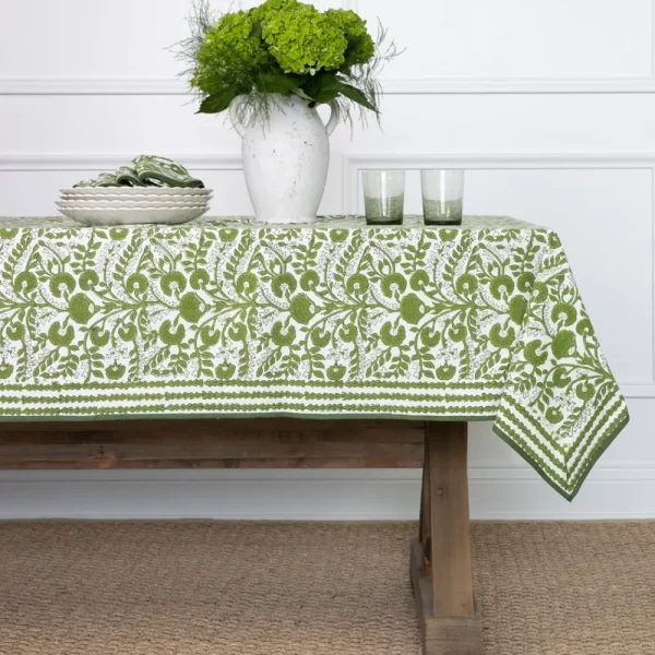Sale Pomegranate Inc Cactus Flower Lettuce Green Tablecloth