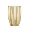 Outlet Pomegranate Inc Candy Striped Glass-Amber