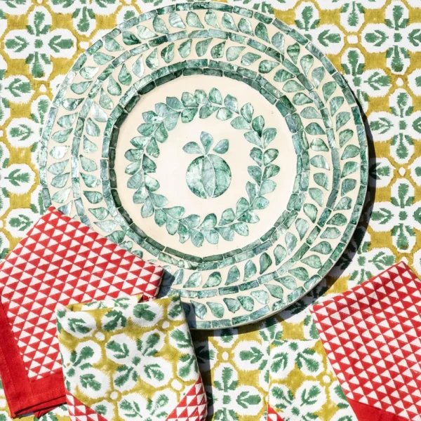 Sale Pomegranate Inc Capiz Shell Pomegranate Charger Ivy | Set of 4