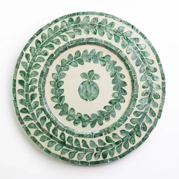 Sale Pomegranate Inc Capiz Shell Pomegranate Charger Ivy | Set of 4