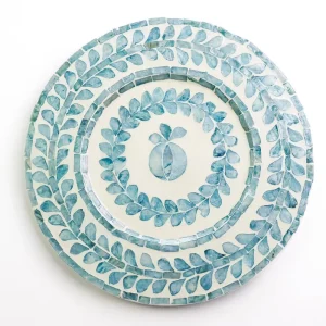 Discount Pomegranate Inc Capiz Shell Pomegranate Charger Teal | Set of 4