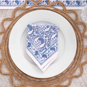 Outlet Pomegranate Inc Caroline Blue Napkin | Set of 4