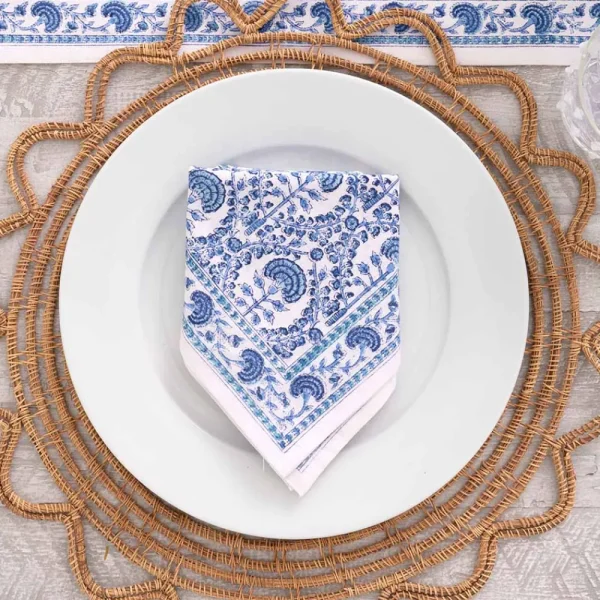 Outlet Pomegranate Inc Caroline Blue Napkin | Set of 4