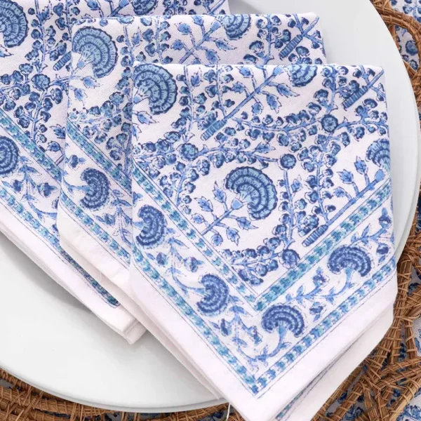 Outlet Pomegranate Inc Caroline Blue Napkin | Set of 4