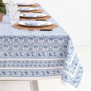 Sale Pomegranate Inc Caroline Blue Tablecloth