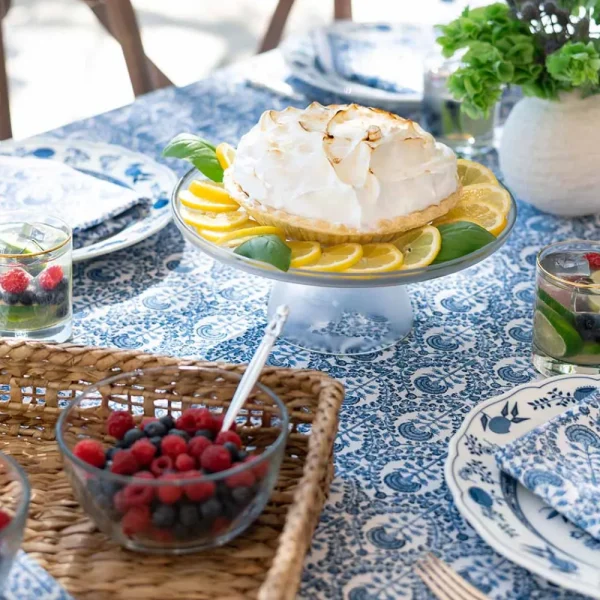 Sale Pomegranate Inc Caroline Blue Tablecloth