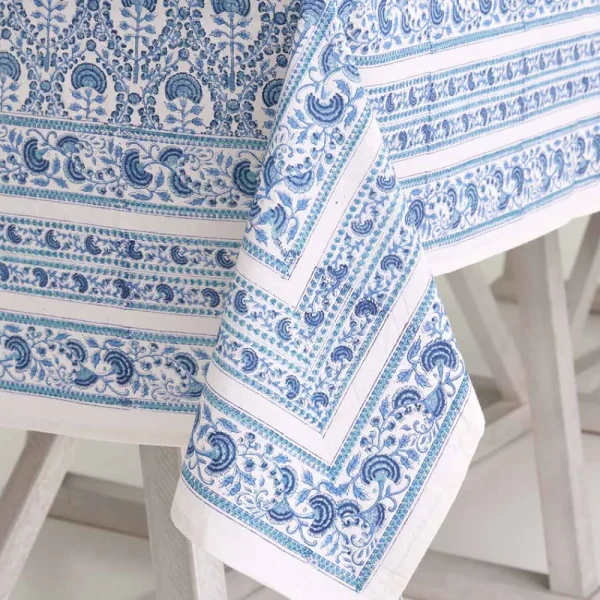 Sale Pomegranate Inc Caroline Blue Tablecloth