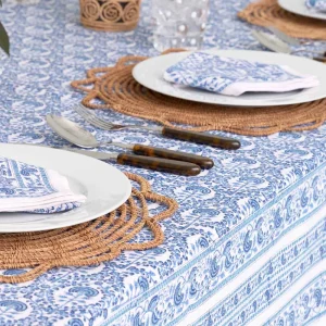 Sale Pomegranate Inc Caroline Blue Tablecloth