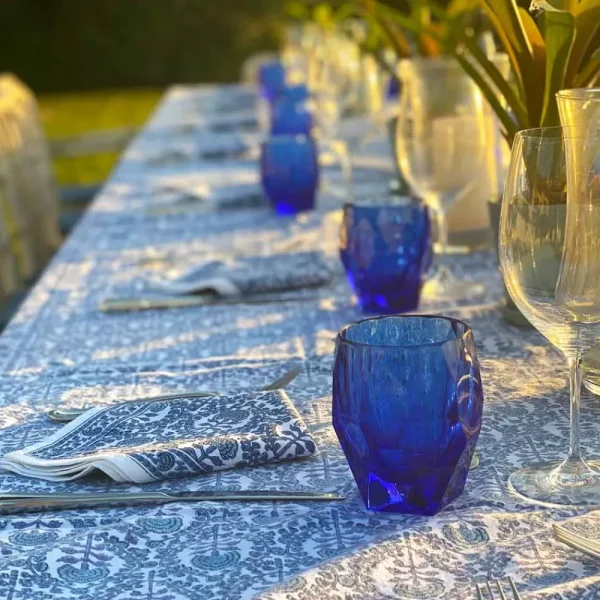Sale Pomegranate Inc Caroline Blue Tablecloth