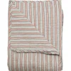 New Pomegranate Inc Chambray Wide Stripe Quilt