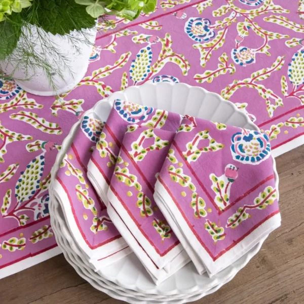 Discount Pomegranate Inc Climbing Dahlia Lilac Napkin | Set of 4