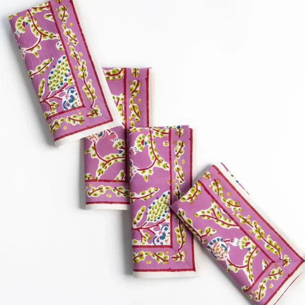 Discount Pomegranate Inc Climbing Dahlia Lilac Napkin | Set of 4
