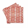 New Pomegranate Inc Coral Bamboo Placemat | Set of 4