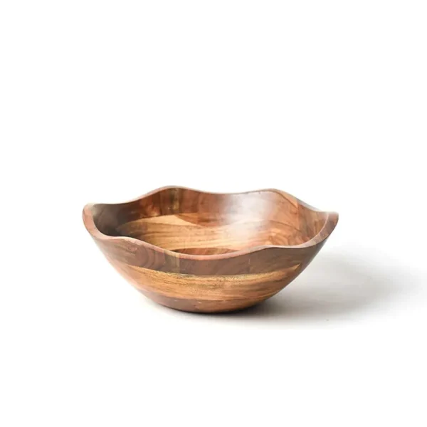 Sale Pomegranate Inc Coton Colors Fundamental Wood Ruffle Bowl