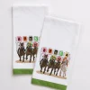 Online Pomegranate Inc Equestrian Tea Towels | Away They Go | Set of 2