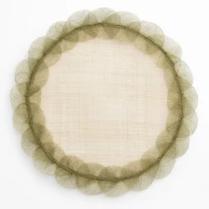 Discount Pomegranate Inc Fern Poplar Leaf Rice Paper Placemat | Set of 4