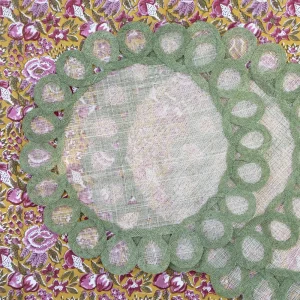 Hot Pomegranate Inc Fern Woven Doodles Placemat | Set of 4