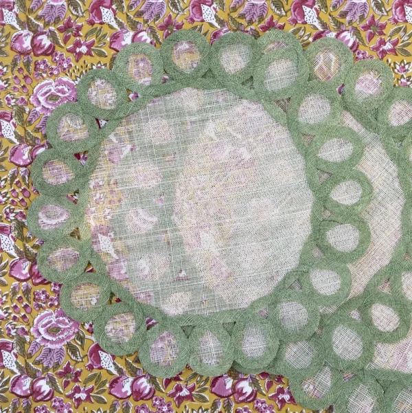 Hot Pomegranate Inc Fern Woven Doodles Placemat | Set of 4