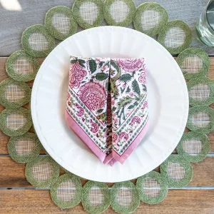 Hot Pomegranate Inc Fern Woven Doodles Placemat | Set of 4