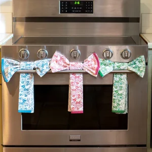 Clearance Pomegranate Inc Gardenia Vine Azure Tea Towels