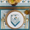 Best Pomegranate Inc Gaya Teal & Marigold Placemat | Set of 4