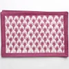 Best Pomegranate Inc Geo Feather Fuchsia Placemats | Set of 4
