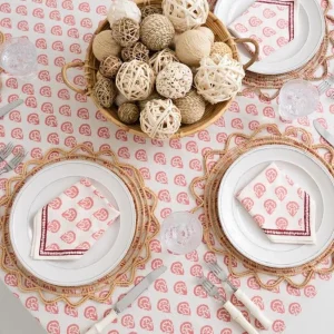 Discount Pomegranate Inc India Hicks Home Carnation Blush Tablecloth