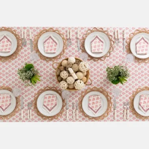 Discount Pomegranate Inc India Hicks Home Carnation Blush Tablecloth