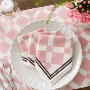 Clearance Pomegranate Inc India Hicks Home Latticework Blush Napkin | Set of 4