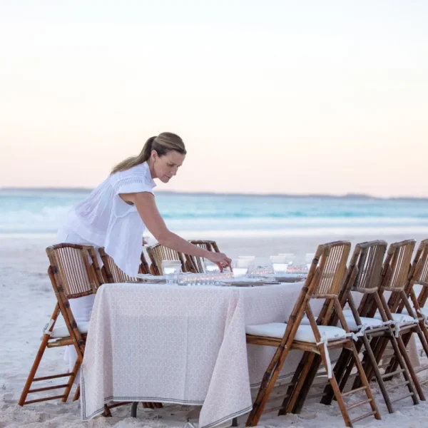 Discount Pomegranate Inc India Hicks Home Mini Sea Biscuit Blush Tablecloth