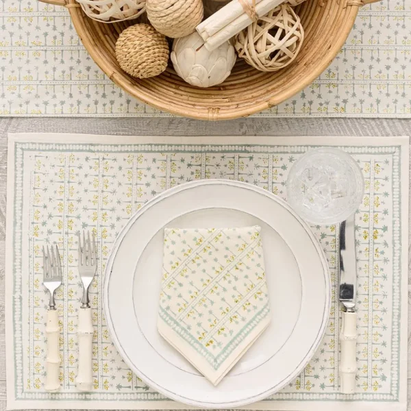 Online Pomegranate Inc India Hicks Home Palm Avenue Seafoam Placemat | Set of 4
