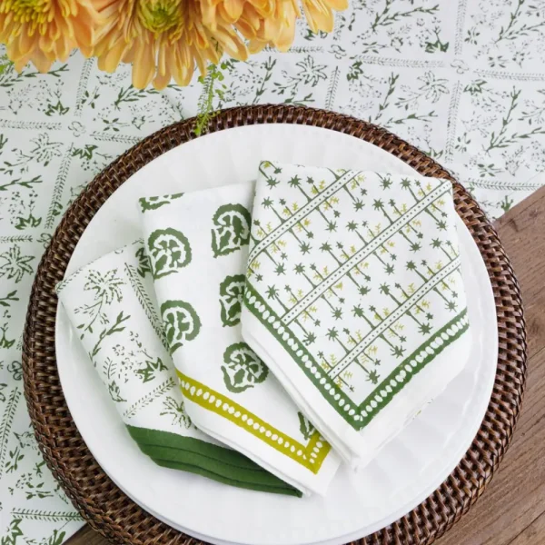 Discount Pomegranate Inc India Hicks Home Palm Avenue Hunter Green Napkin | Set of 4