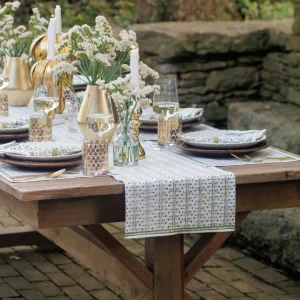 Best Pomegranate Inc India Hicks Home Palm Avenue Hunter Green Table Runner