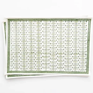 Fashion Pomegranate Inc India Hicks Home Palm Avenue Hunter Green Placemat | Set of 4
