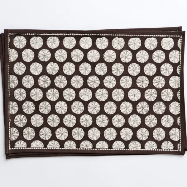 Sale Pomegranate Inc India Hicks Home Sea Biscuit Chocolate Placemats