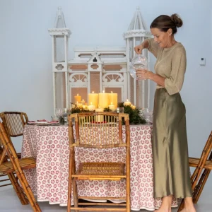Hot Pomegranate Inc India Hicks Home Sea Biscuit Red Tablecloth