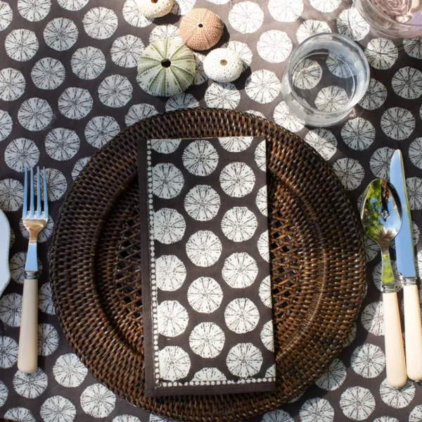 Hot Pomegranate Inc India Hicks Home Sea Biscuit Chocolate Napkin | Set of 4