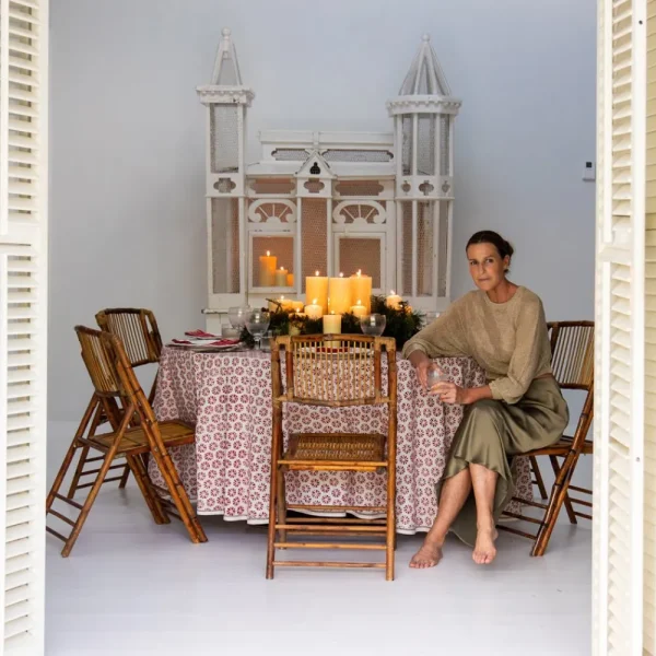 Hot Pomegranate Inc India Hicks Home Sea Biscuit Red Tablecloth