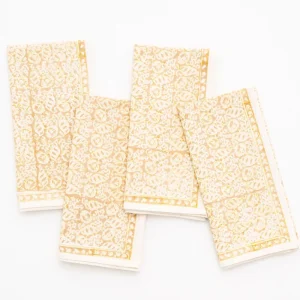 Hot Pomegranate Inc India Hicks Home Seashell Golden Napkin | Set of 4