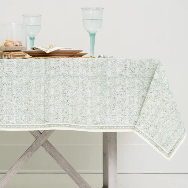 New Pomegranate Inc India Hicks Home Seashell Seafoam Tablecloth