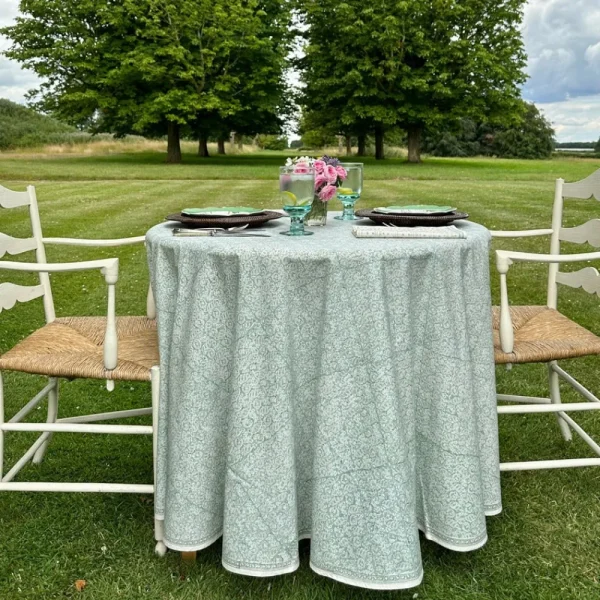 New Pomegranate Inc India Hicks Home Seashell Seafoam Tablecloth