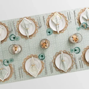 New Pomegranate Inc India Hicks Home Seashell Seafoam Tablecloth
