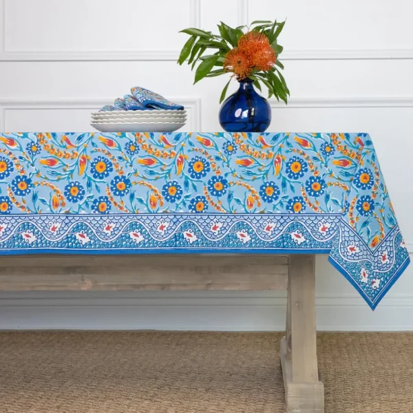 Fashion Pomegranate Inc Iznik Blue Tablecloth